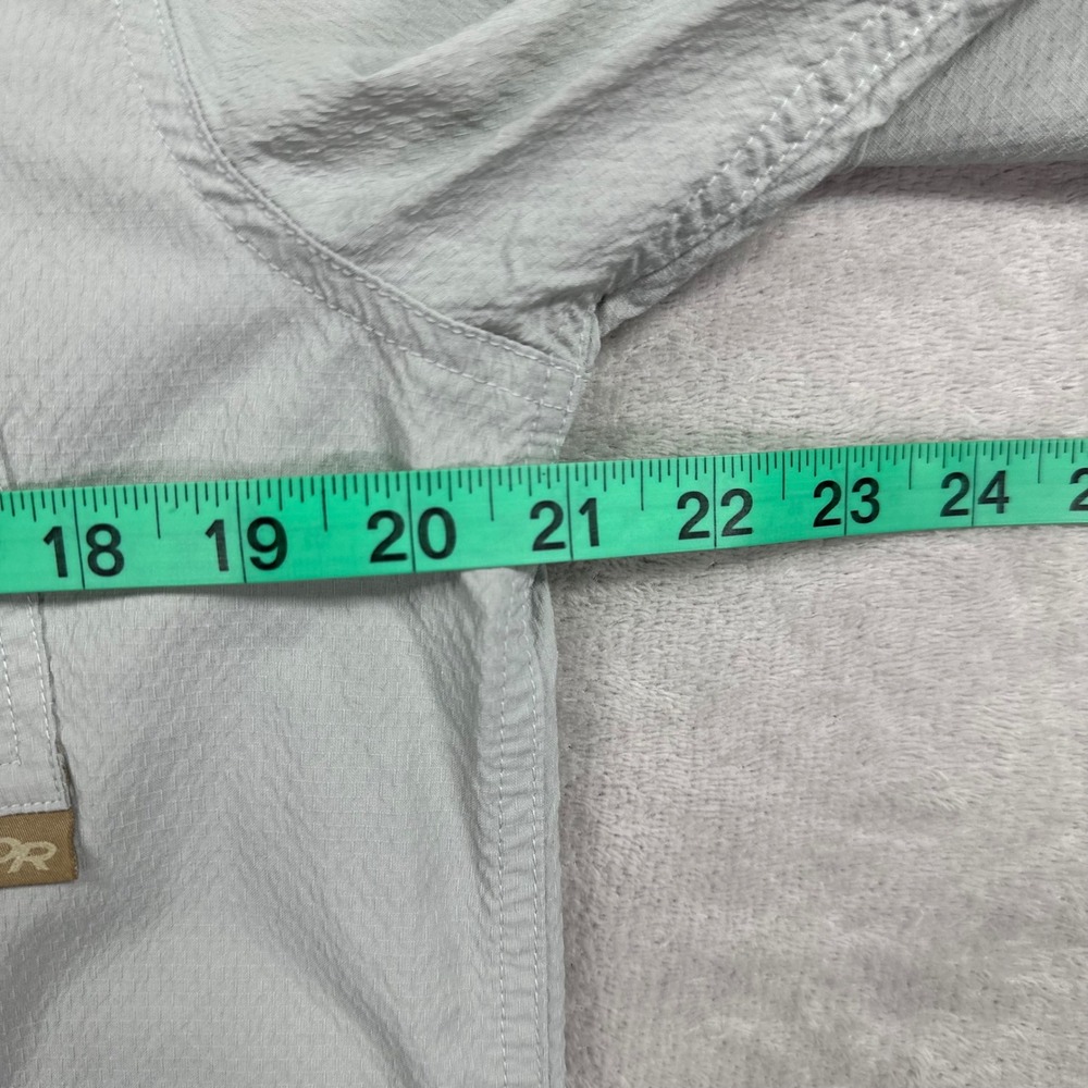 Outdoor Research Shirt Mens Large Gray Wanderer LS Stretch Outdoors Hiking - Picture 7 of 12
